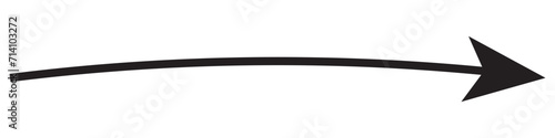 Black arrow icon. Arrow pointing to the right.long Arrows vector set. Arrow icon collection. Set different arrows or web design