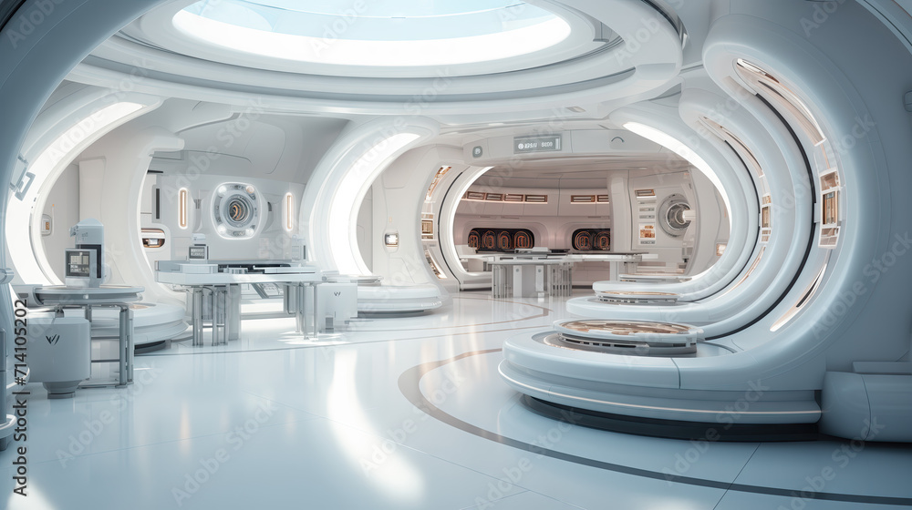 Modern Medical Research Laboratory workplace. Scientific Lab Biotechnology Development Center Technology. Ai generates. Modern Medical Research Laboratory workplace. Scientific Lab Biotechnology Development Center Technology. Ai generates.
