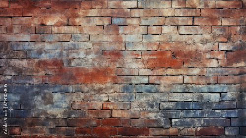 Brick wall background, light colors grunge texture or pattern for design. Generative ai
