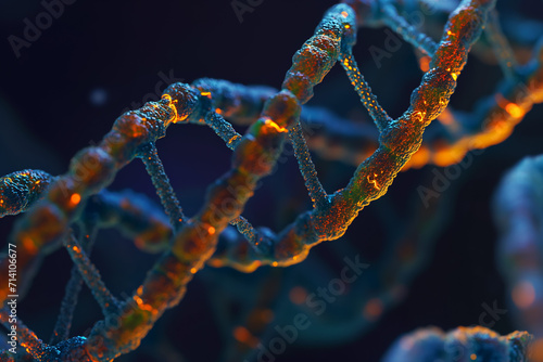 DNA molecule. DNA is a molecule that contains the genetic instructions for living organisms. photo