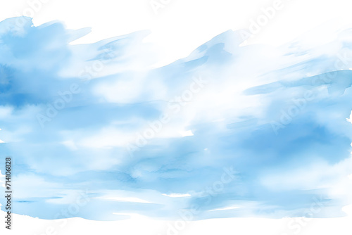 watercolor blue sky background. watercolor background with clouds.
