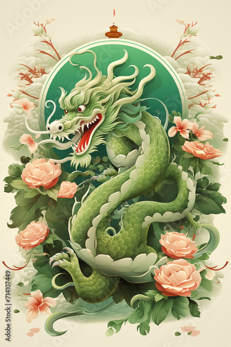 Wallpaper Mural Chinese New Year 2024 Dragon Card Torontodigital.ca