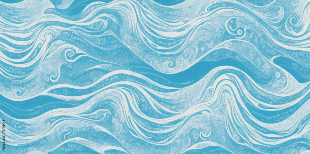 Abstract surface ocean water wave, seamless blue water ocean wave background. Blue water ocean surfing wave. Abstract surface ocean water wave, seamless blue water ocean wave background. Blue water ocean surfing wave.