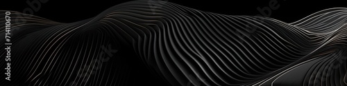 Wavy patterns on a black abstract background