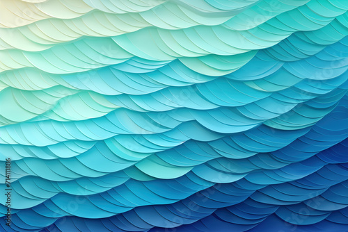 Abstract Graphic Pattern Of Blue Wave Background