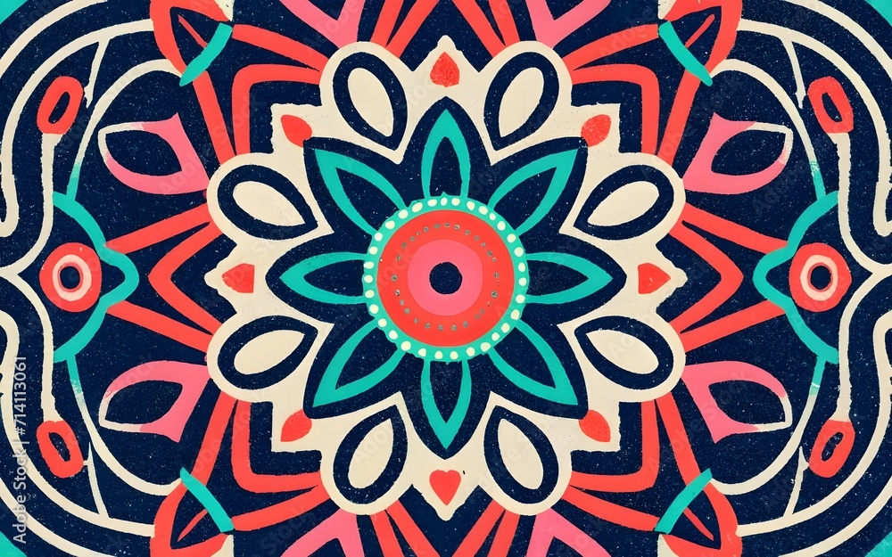 Abstract geometric pattern design in retro style. Vector illustration.