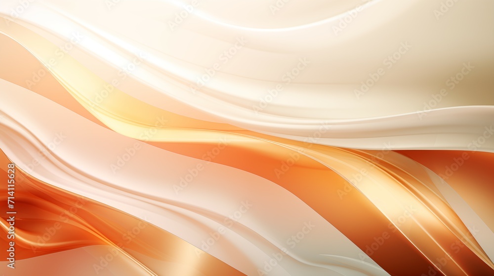 The abstract wallpaper background with a white and gold wave. The abstract wallpaper background with a white and gold wave.