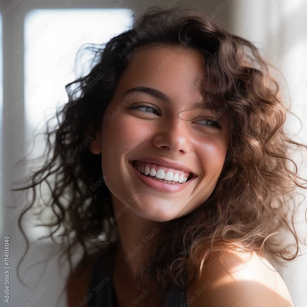 portrait of a woman, smiling, happy woman portrait of a woman, smiling, happy woman