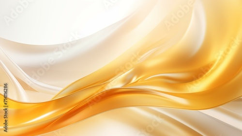 The abstract wallpaper background with a white and gold wave.