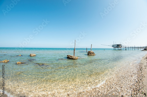 Pier on a tropical beach