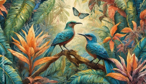 bird in the jungle © Dorothy Art