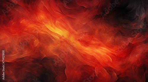 abstract image of fire in the style of dark orange and light crimson, smokey background, spiritual symbolism. flashes of flame, swirling colors.