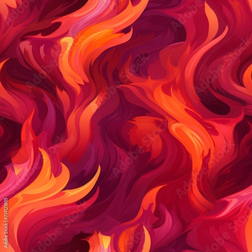 texture of fire and flame. bright background, colorful backdrop in the style of dark red and yellow-orange, swirling colors. cartoon style.
