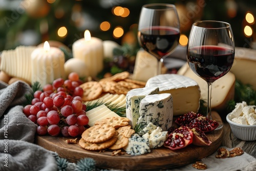 Romantic Wine and Cheese Picnic Valentine's Day 