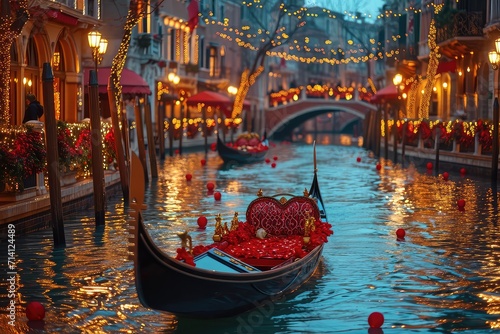 Whimsical Love Gondola Ride Valentine's Day