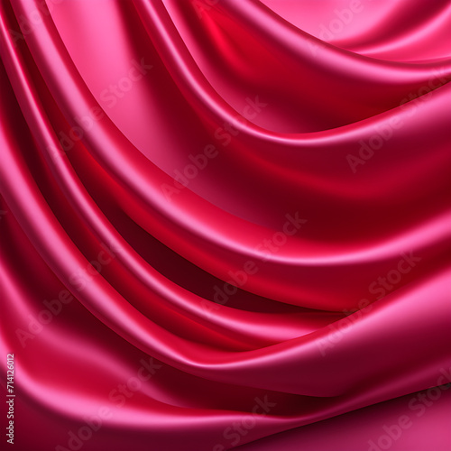 Pink Waves Abstract Background Illustration 