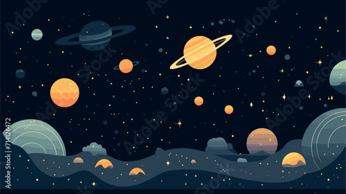magic of celestial events in a vector art piece showcasing phenomena such as meteor showers eclipses and other astronomical occurrences .simple isolated line styled vector illustration