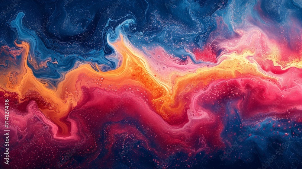 Liquid Harmony: High-Resolution Abstract Acrylic Fill with Smooth Gradient, Soothing Colors, and Dynamic Texture