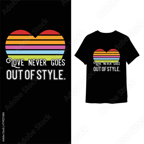 valentines day modern t shirt design