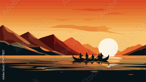 Embark on a visual exploration of effective leadership through a compelling vector art piece that captures the essence of guiding and inspiring others .simple isolated line styled vector illustration