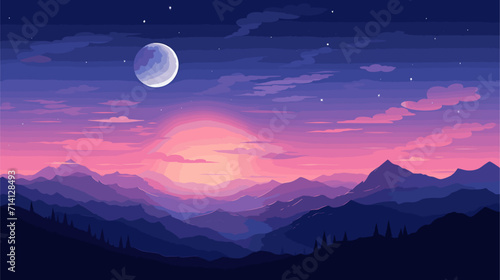 Immerse yourself in the vast expanse of the heavens through a mesmerizing vector art piece that captures the ever-changing beauty of the sky .simple isolated line styled vector illustration