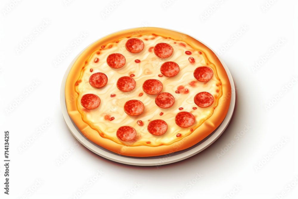Pizza vector icon on white background Pizza vector icon on white background