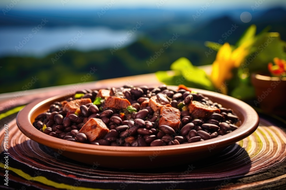Savoring Brazil: A Plate of Traditional Brazilian Feijoada Takes Center ...