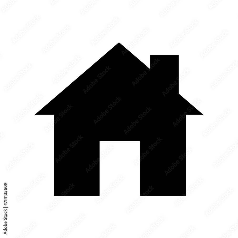 House icon. Home icon symbol sign flat vector illustration design House icon. Home icon symbol sign flat vector illustration design