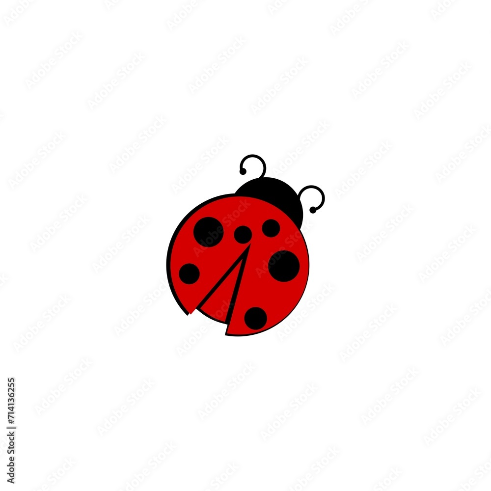 Ladybug icon simple sign. Ladybug icon trendy and modern symbol for graphic and web design on white background Ladybug icon simple sign. Ladybug icon trendy and modern symbol for graphic and web design on white background