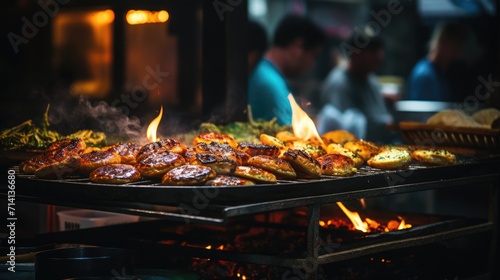 Taste of Dominican Streets  Dive into the Bustling Atmosphere of a Dominican Street Food Fiesta  Where the Market Showcases a Variety of Delights  From Empanadas and Alcapurrias to Tostones 