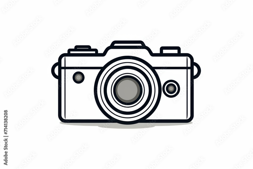 Camera vector icon on white background Camera vector icon on white background