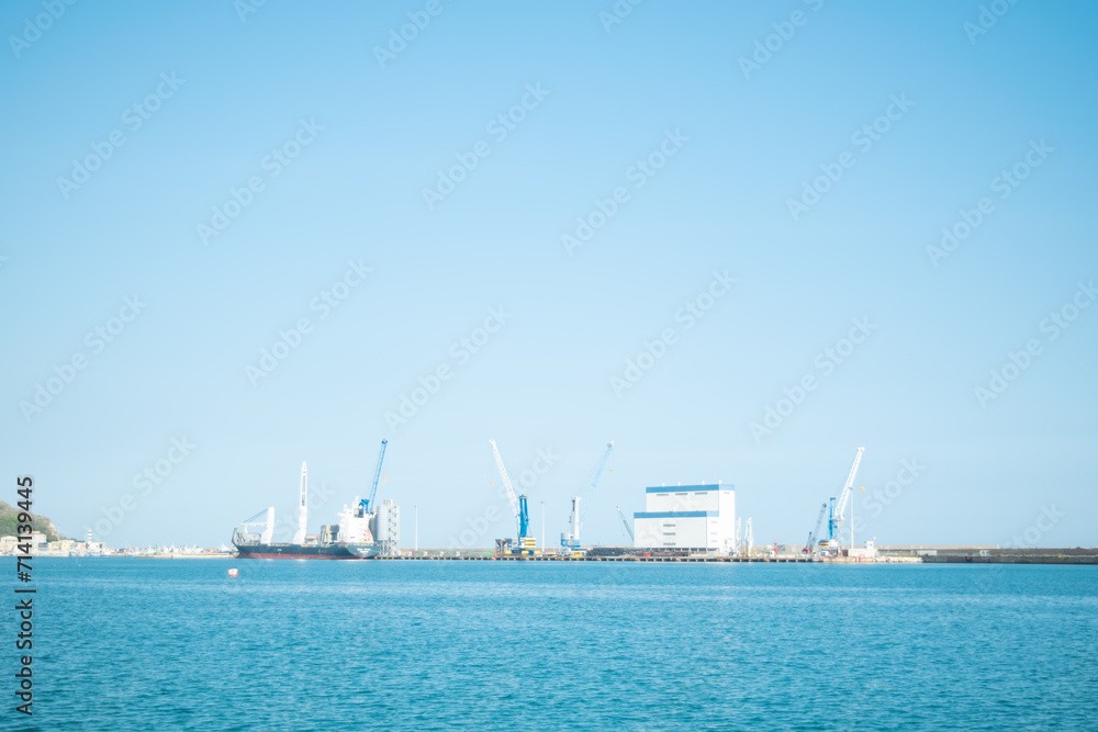 View of marina port