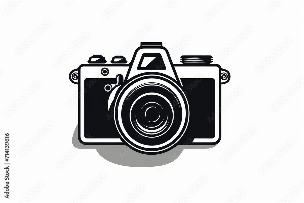 Camera vector icon on white background