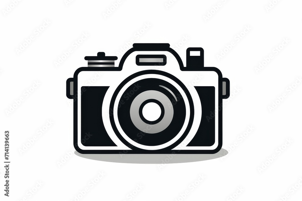 Camera vector icon on white background