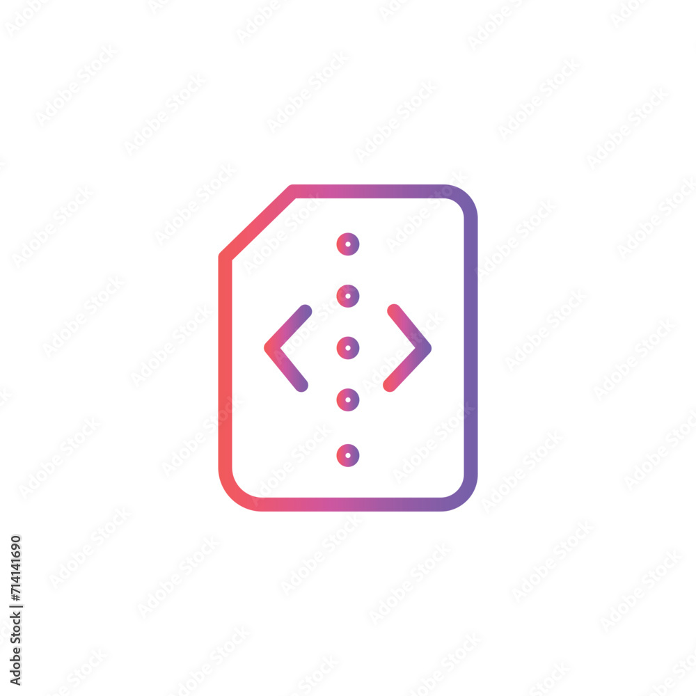 file document archive line gradient icon file document archive line gradient icon