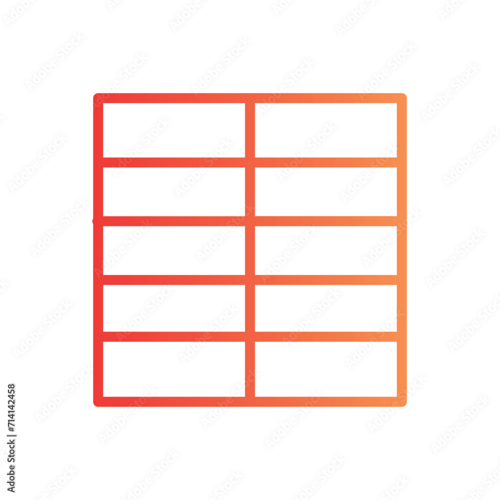 table text write line gradient icon table text write line gradient icon