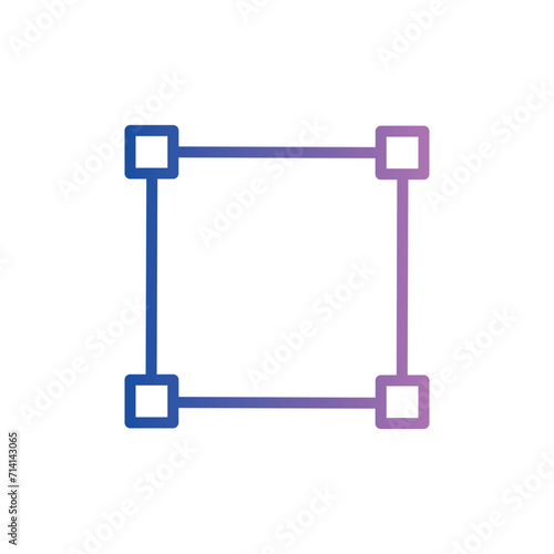 scale text write line gradient icon