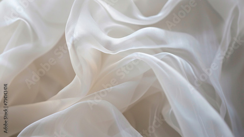 High quality flashy, flowing, shiny, wavy, silk, satin, organza, fashion fabric background. Fabrics from the trend colors of 2024. Juicy peach, gray, pink, beige orange, white, black, lilac texture. photo