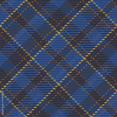 Seamless pattern of scottish tartan plaid. Repeatable background with check fabric texture. Vector backdrop striped textile print. photo