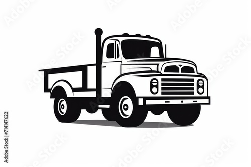 Truck icon illustration on white background