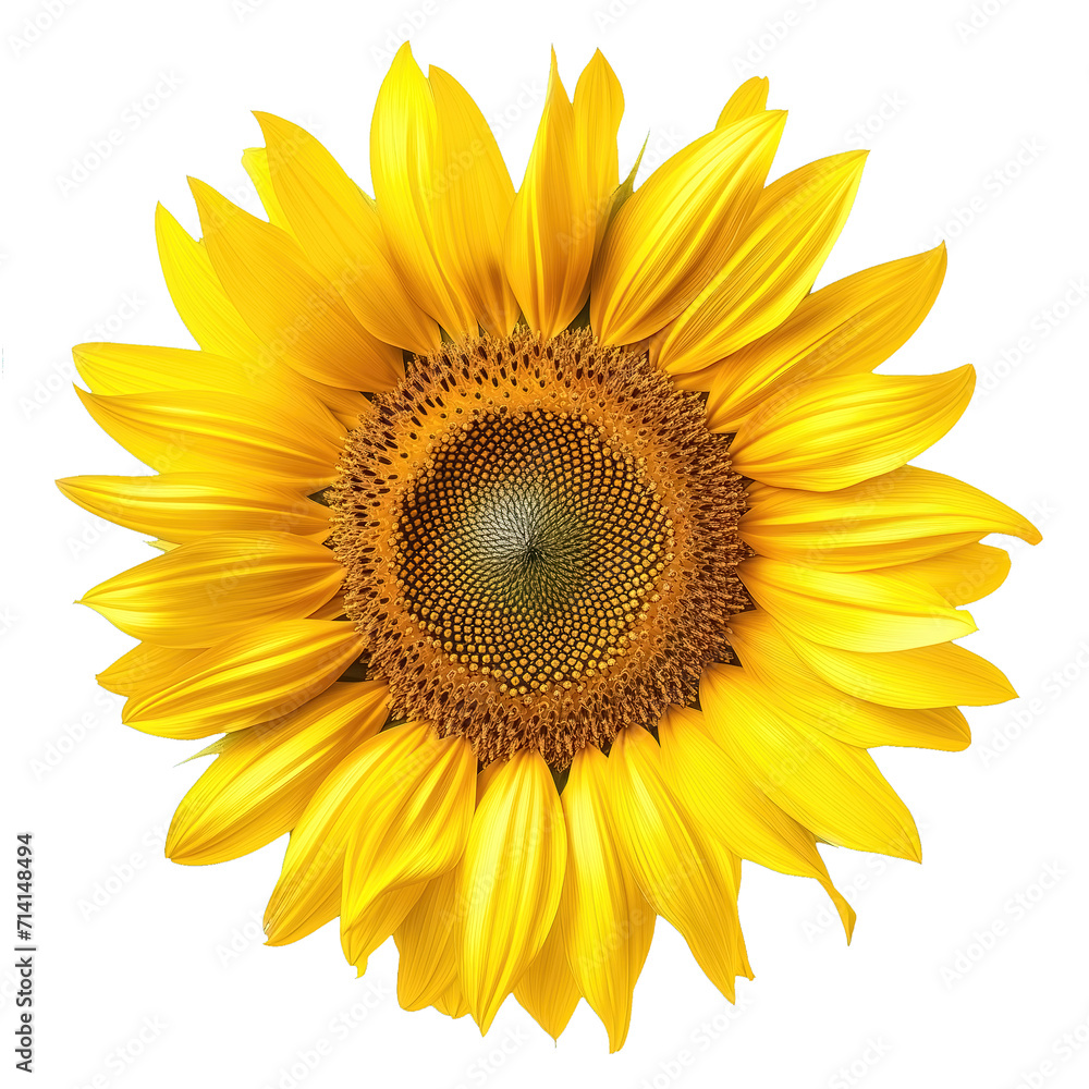 Fototapeta premium sunflower flower isolated on white