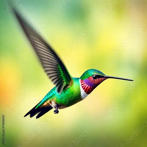 hummingbird on a branch © Abdur