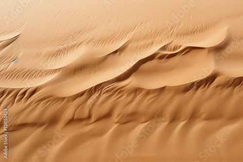 Wavy sand background. Sand texture in the desert or on the beach. Generative AI