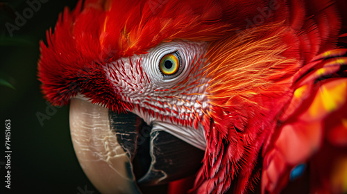 Parrot bird with bokeh background.