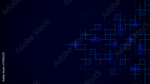 Minimalistic vector texture with linear squares pattern. Creative idea of modern design with abstract geometric background