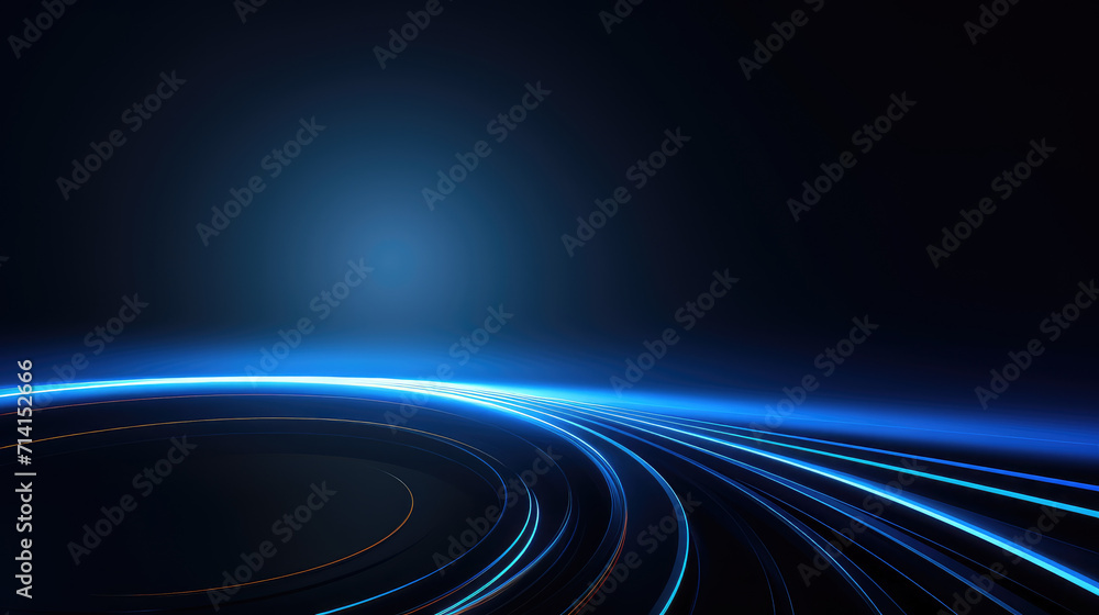 Glowing round line background wallpaper design in dark blue colors Glowing round line background wallpaper design in dark blue colors