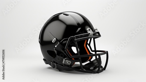 American football black helmet. Neural network AI generated art