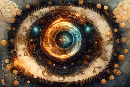 background with circles