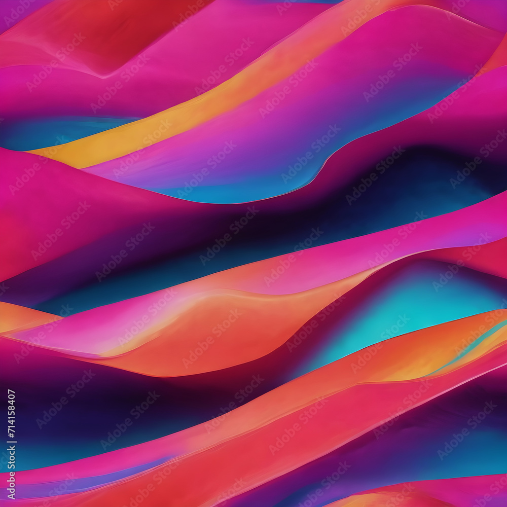 Abstract colorful background with curved lines.