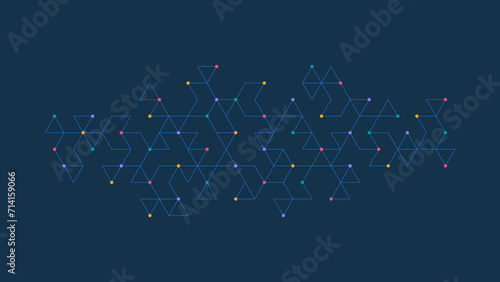 Creative idea of modern design with abstract geometric background. Minimalistic texture with triangles pattern
